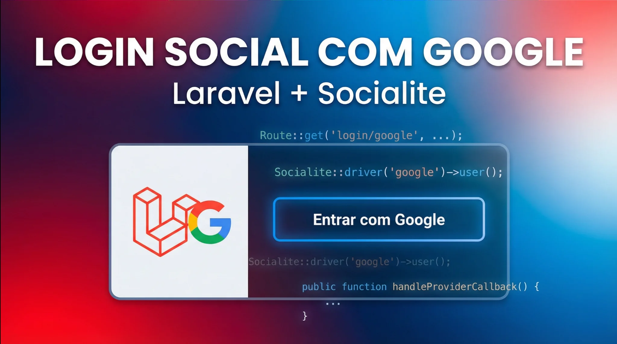 Login Social com Laravel e Google